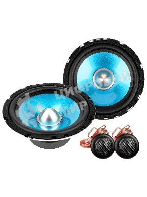 Колонки автомобильные Ural Бирюза АС-Б1627К, 140Вт, 92дБ, 4Ом, 16.5 см, (6 1/2 дюйм), 4 шт, компонентные, двухполосные