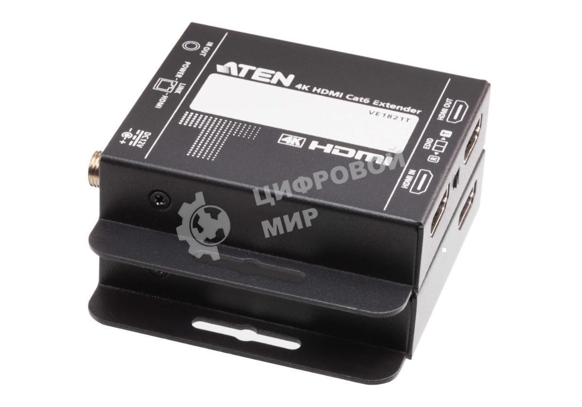 Удлинитель ATEN VE1821-AT-G 4K HDMI Cat 6 Extender with PoC (4K@40m)