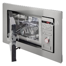 Встраиваемая микроволновая печь Hansa AMM20BEIH нержавеющая сталь, 20 л, 800 Вт, переключатели - кнопки/поворотный механизм