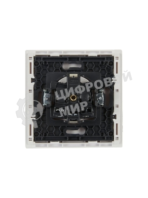 Розетка СП FORTE&PIANO FP215 16А с заземл. защ. шторки винт. крепл. белый IEK FP-R14-16-K01