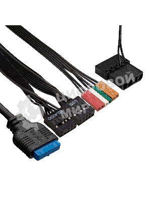 Компьютерный корпус Minitower ExeGate mEVO-9302-RGb-600W-12 (mATX, БП 600NPX с вент. 12см, 2хUSB+1хUSB 3.0, HD аудио, черный с RGb подсветкой)