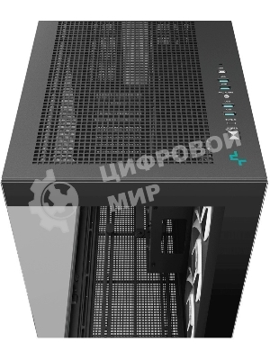 Компьютерный корпус Deepcool CH780 черный (ATX, без БП, ARGb, 4xUSB3.2 Type-A + USB3.2 Type-C) (R-CH780-BKADE41-G-1) MidiTower