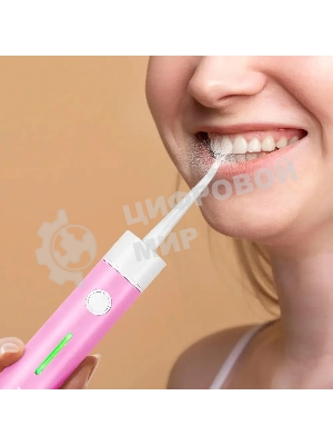 Ирригатор Kitfort КТ-2957-1 розовый/белый, от аккумулятора, 320 мл, 3 режима