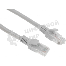 Патч-корд Premier PP6U-0.25M 10000Гбит/с UTP 4 пары cat.6 CCA molded 0.25м серый RJ-45 (m)-RJ-45 (m)