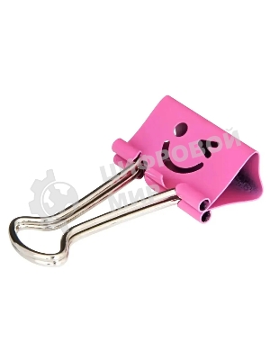 Зажимы Deli 8486 smile 25мм ассорти (упаковка: 48шт) пластиковая туба