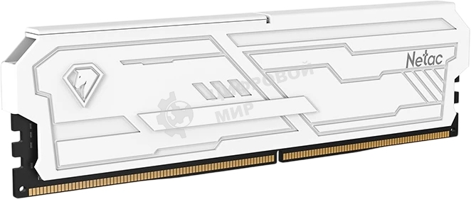 Оперативная память Netac Shadow III, DDR4, 32GB (1x32GB), 3200 MHz, CL22, с радиатором, белый