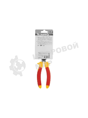 Длинногубцы Matrix изогнутые insulated 200 мм, двухкомпонентные рукоятки