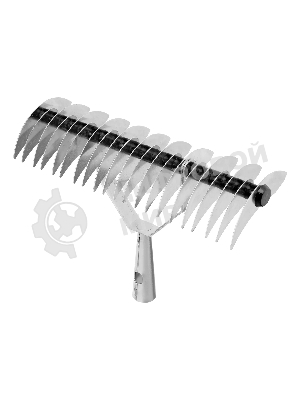 Грабли Palisad BASE двусторонние аэраторные, стальные, зубъя 11/21шт, 340 мм, без черенка