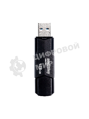 Флешка USB Smartbuy CLUE black (SB128GbCLU-K3), 128Gb, USB 3.1, R/W 40/25, черный
