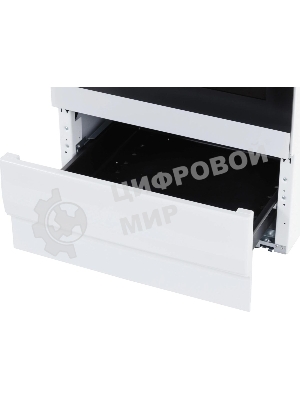 Плита электрическая Hansa FCEW53000 белый, конфорок 4 шт, духовка 68 л, 50 см x 85 см x 60 см