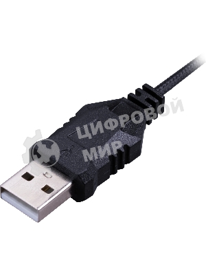 Гарнитура Defender Debor чёрный, проводная, USB, подсветка