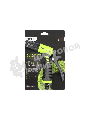 Пистолет-распылитель поливочный Deli DL8759 3 режима распыления, диаметр шланга 3/4