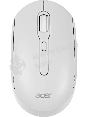 Мышь беспроводная Acer OMR308 белый, 1600 dpi, радиоканал, Bluetooth, USB, кнопки - 4