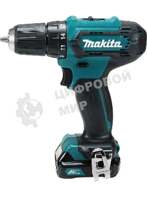 Дрель-шуруповерт Makita DF333DSAX6, 12 В, 2 Ач, 30 Нм, бесщеточный