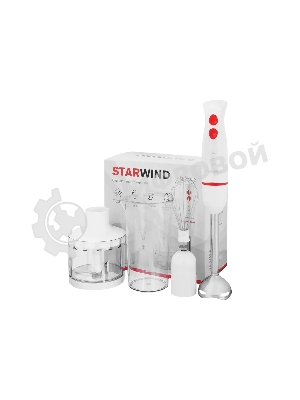 Блендер погружной Starwind SBP2242 500 Вт, белый/оранжевый