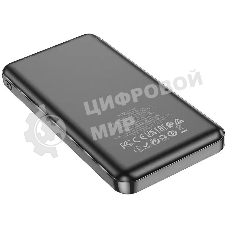 Портативный аккумулятор Hoco J100 High-ranking 10000mAh 2.1A 2xUSB-A черный