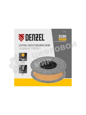 Омедненная проволока Denzel ER70S-6, диам. 0,8 мм, 5 кг, диам. катушки D200