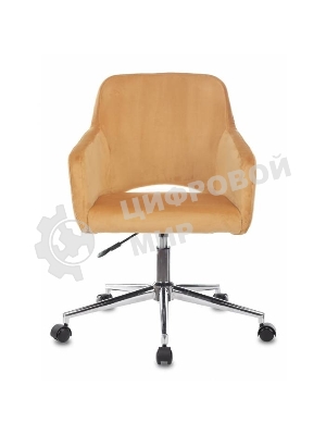 Кресло компьютерное Бюрократ CH-380SL янтарный Italia 9, крестовина металл хром