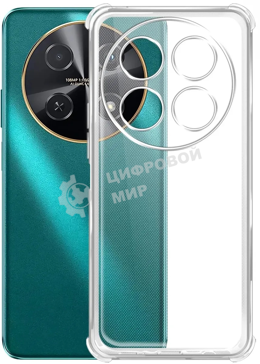 Чехол (клип-кейс) BoraSCO для Huawei Nova 12i Bumper Case прозрачный