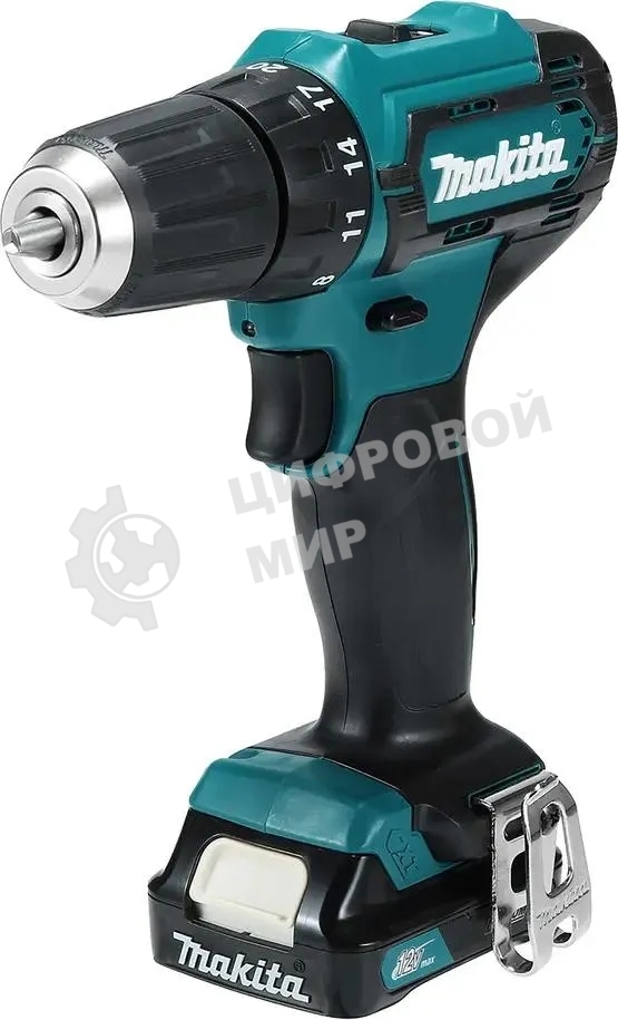 Дрель-шуруповерт Makita DF333DSAX6, 12 В, 2 Ач, 30 Нм, бесщеточный