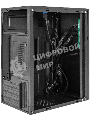 Компьютерный корпус Minitower ExeGate BAA-408U-UNS400 (mATX, БП UNS400 с вент. 12см, 2хUSB+1хUSB 3.0, HD Audio, черный)