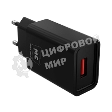 Сетевое зарядное устройство MORE CHOICE (4620202555724) NC07a СЗУ 1USB 2.0A для Type-C, черный