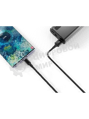 Кабель Smartbuy (iK-522-S14b) S14 Lightning черный, 3 А, 2 м,