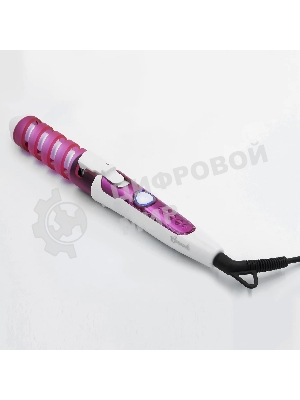 Щипцы для завивки волос Волжанка ПЛК-005 розовый/белый, 19 мм, 200 °C, 1 режим