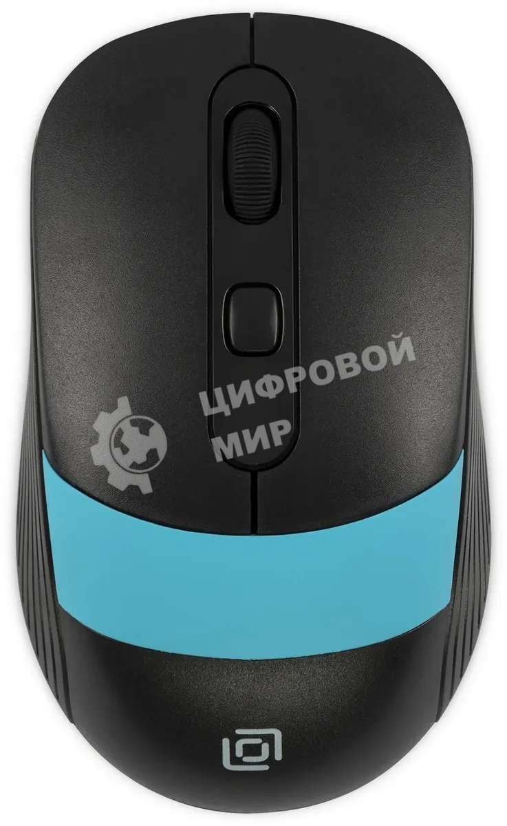 Мышь беспроводная Oklick 310MW черный/синий, 3200 dpi, радиоканал, USB, кнопки - 4