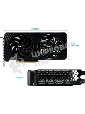 Видеокарта Palit PA-RTX 5060Ti DUAL 8Gb PCI-E 5.0 GeForce RTX 5060TI 8Gb 128bit GDDR7 2407/28000 HDMIx1 DPx3 HDCP Ret