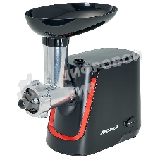 Мясорубка электрическая АКСИНЬЯ КС-2000 черный, 2000 Вт, 1.7 кг/мин, реверс, защита от перегрузки, насадки - 4