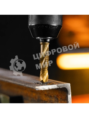 Сверло-метчик Denzel М12 х 1,75 мм, Р6М5