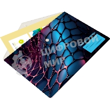 Конверт на кнопке Silwerhof Web A5 непрозрачный пластик 0.25мм