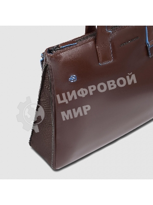 Сумка для ноутбука Piquadro Blue Square CA4021B2/MO коричневый натур.кожа