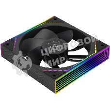 Кулер для корпуса Thermalright TL-M12R Reverse (124x120x25mm, 4-pin PWM, ARGB, 42.6CFM, 23.2dBA, 1500RPM, черный)