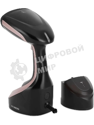 Отпариватель Hyundai H-HS02127 черный/розовый, 1650 Вт, 25 г/мин, 300 мл