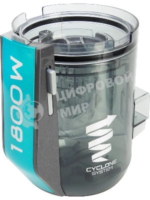 Пылесос паровой вертикальный Starwind SSV9550 темно-серый/голубой, питание от сети, 120 Вт, уборка влажная/паром/сухая, пылесборник 0.5 л