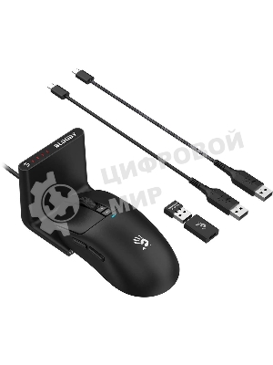 Мышь беспроводная/проводная A4Tech Bloody R72 Pro Duo черный, 26000 dpi, радиоканал, USB/USB-C, кнопки - 7