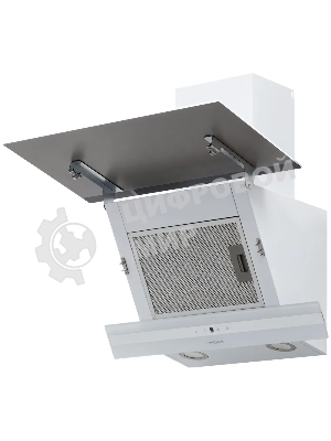 Вытяжка наклонная Krona Irma A 600 White S белый/серебристый, 59.5 см, 1300 куб. м/ч, 65 дБ