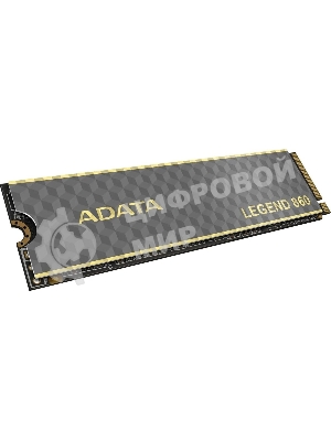 Накопитель SSD ADATA LEGEND 860, 2Tb, PCIe 4.0 x4, M.2 2280, NVMe, R/W 6000/5000, с радиатором