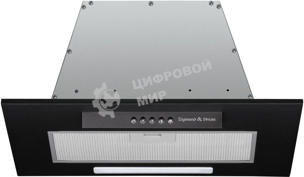 Вытяжка встраиваемая Zigmund & Shtain K 012.5 B черный, 52 см, 1010 куб. м/ч, 72 дБ