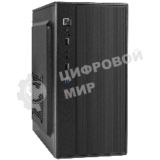 Компьютерный корпус Minitower ExeGate BAA-408U-UNS400 (mATX, БП UNS400 с вент. 12см, 2хUSB+1хUSB 3.0, HD Audio, черный)