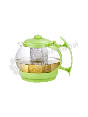 Чайник заварочный Mallony Decotto-1100 с пластик ручкой, фильтр из нерж ст, 1,1 л