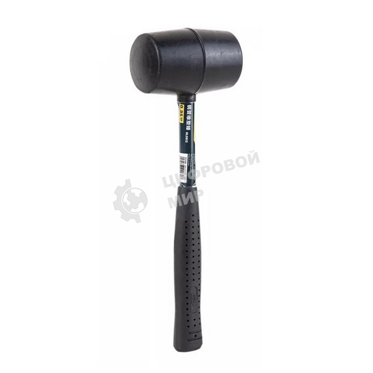 Резиновый молоток со стальной ручкой Deli DL5612 340 грамм, длина 260 мм