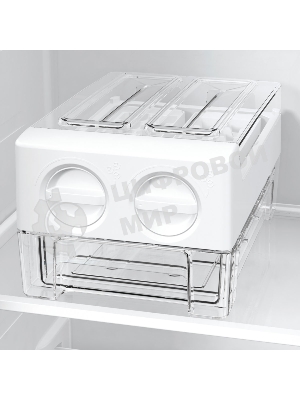 Холодильник Gorenje NRR9185EAXLWD серебристый двухкамерный 353/191л морозилка снизу, No Frost, Side by Side