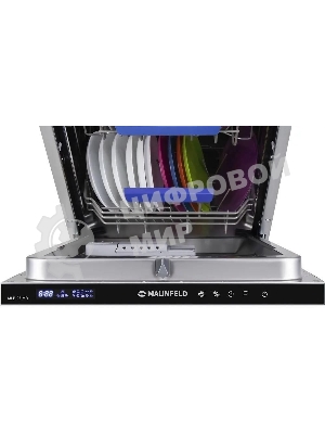 Встраиваемая посудомоечная машина Maunfeld MLP-08IMR, белый/черный, 44.5 см, 10 компл., 47 дБ, класс A++