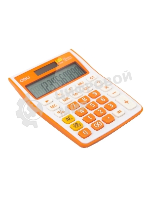 Калькулятор настольный Deli E1238/OR оранжевый 12-разр.