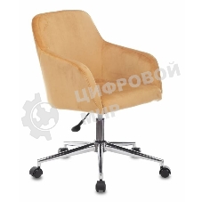 Кресло компьютерное Бюрократ CH-380SL янтарный Italia 9, крестовина металл хром