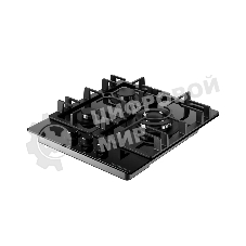 Варочная поверхность Kuppersberg FG 41 B, газ, High-Tech, 45 см, автоматический электроподжиг, газ-контроль, форсунки под сжиженый газ, SABAF конфорки, WOK конфорка, чугунные решетки, цвет черный, цвет фурнитуры черный