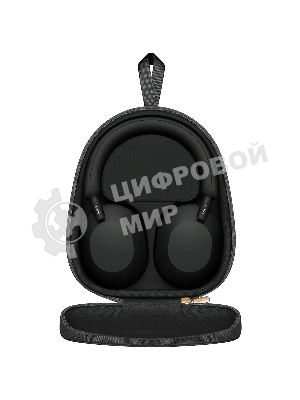 Беспроводные/проводные наушники Sony WH-1000XM5 черный, полноразмерные, Bluetooth + проводной, активное шумоподавление, до 30 ч